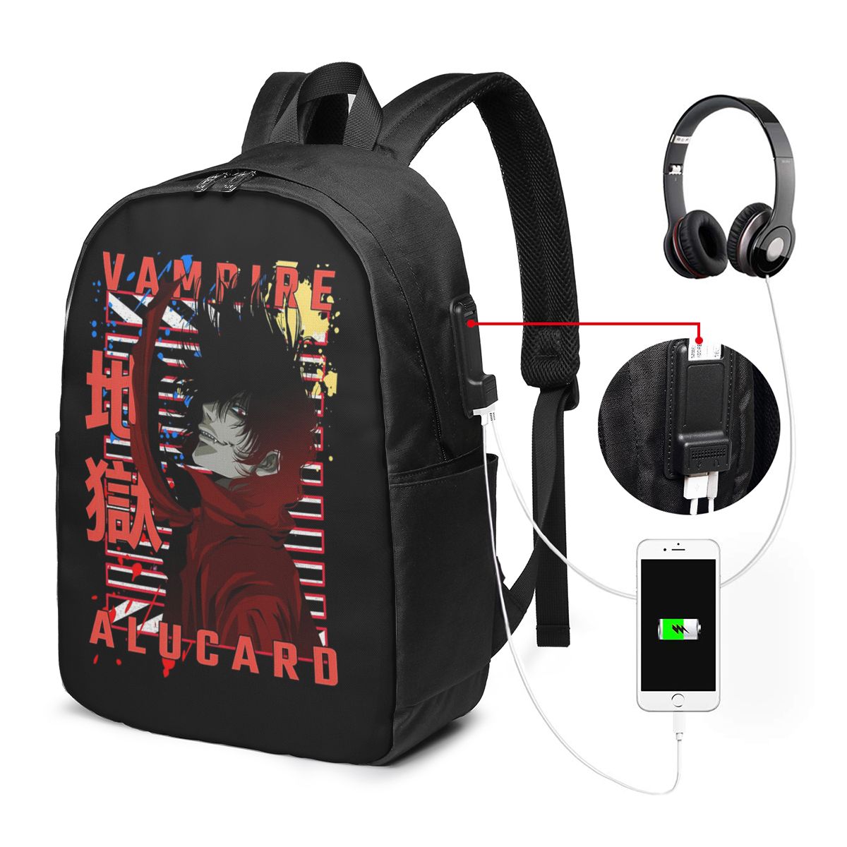 Women Bags For Women - Alucard Hellsing Manga Rugzak Reisnotebooktas Computer