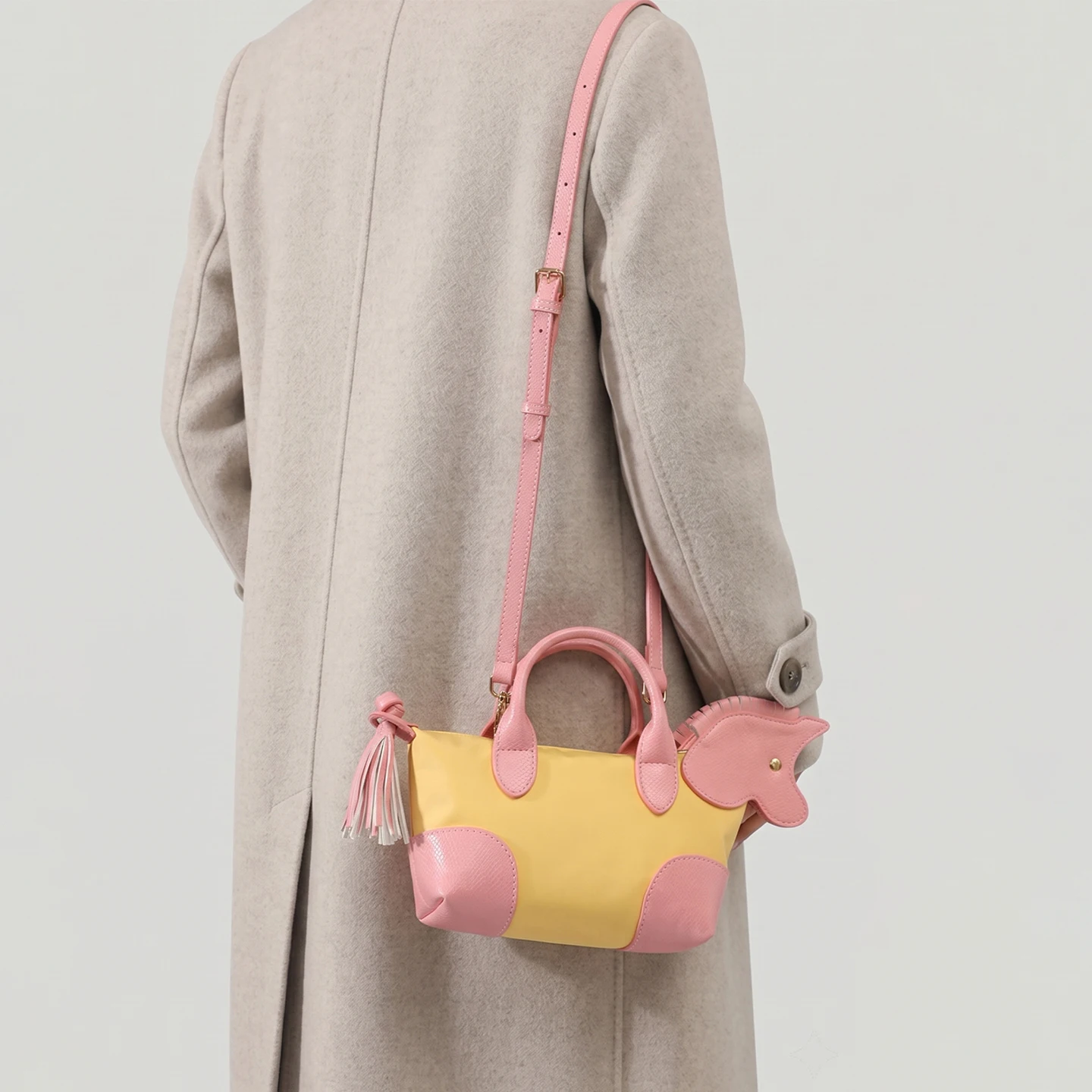 Women Bags Max - Schattig paardendecor mini dumpling tas nylon