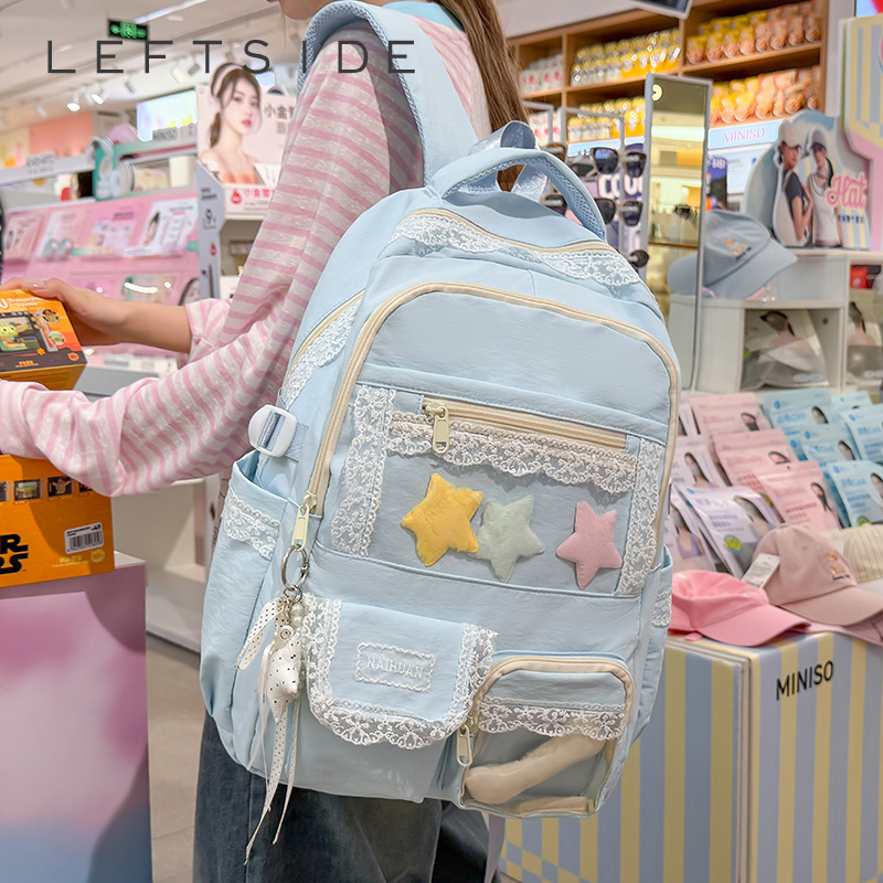 Women Bags 2026 Trends - Vrouwen Kanten Decor Rugzak Leuke Grote