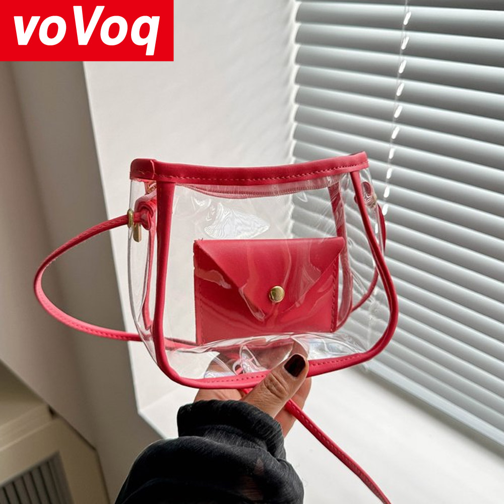 Women Bags Max - Nieuwe productlancering Transparante Comspot-tas Wit Geel