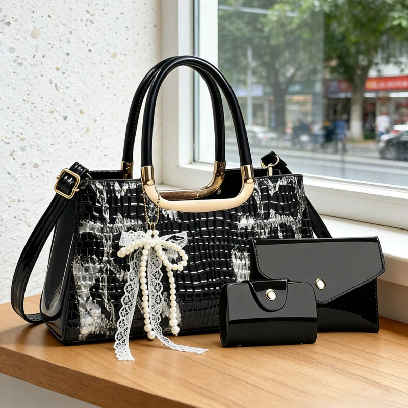 Women Bags For Party - Dameshandtasset, avondclutch met krokodillenpatroon, feestelijke crossbody