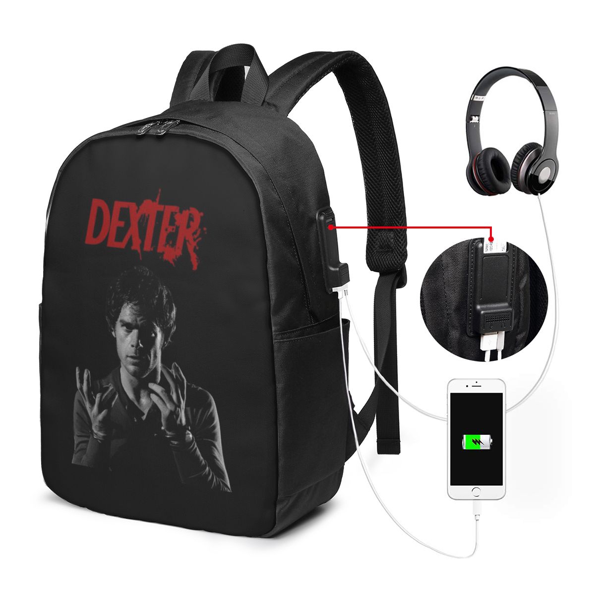 Women Bags For Women - Movie Dexter Morgan Rugzak Reisnotebooktas Computer