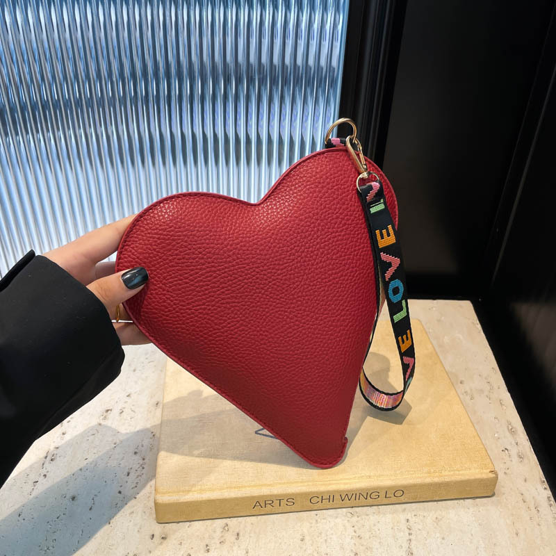 Women Bags Max - Leuke hartvormige portemonnee Koreaanse mode Pure