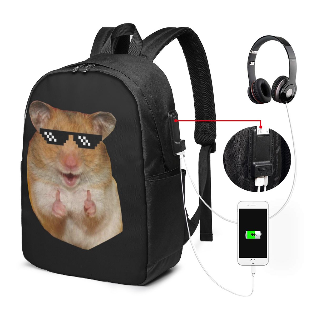 Grappige hamster rugzak reisno - Women Bags For Women recensie en prijs