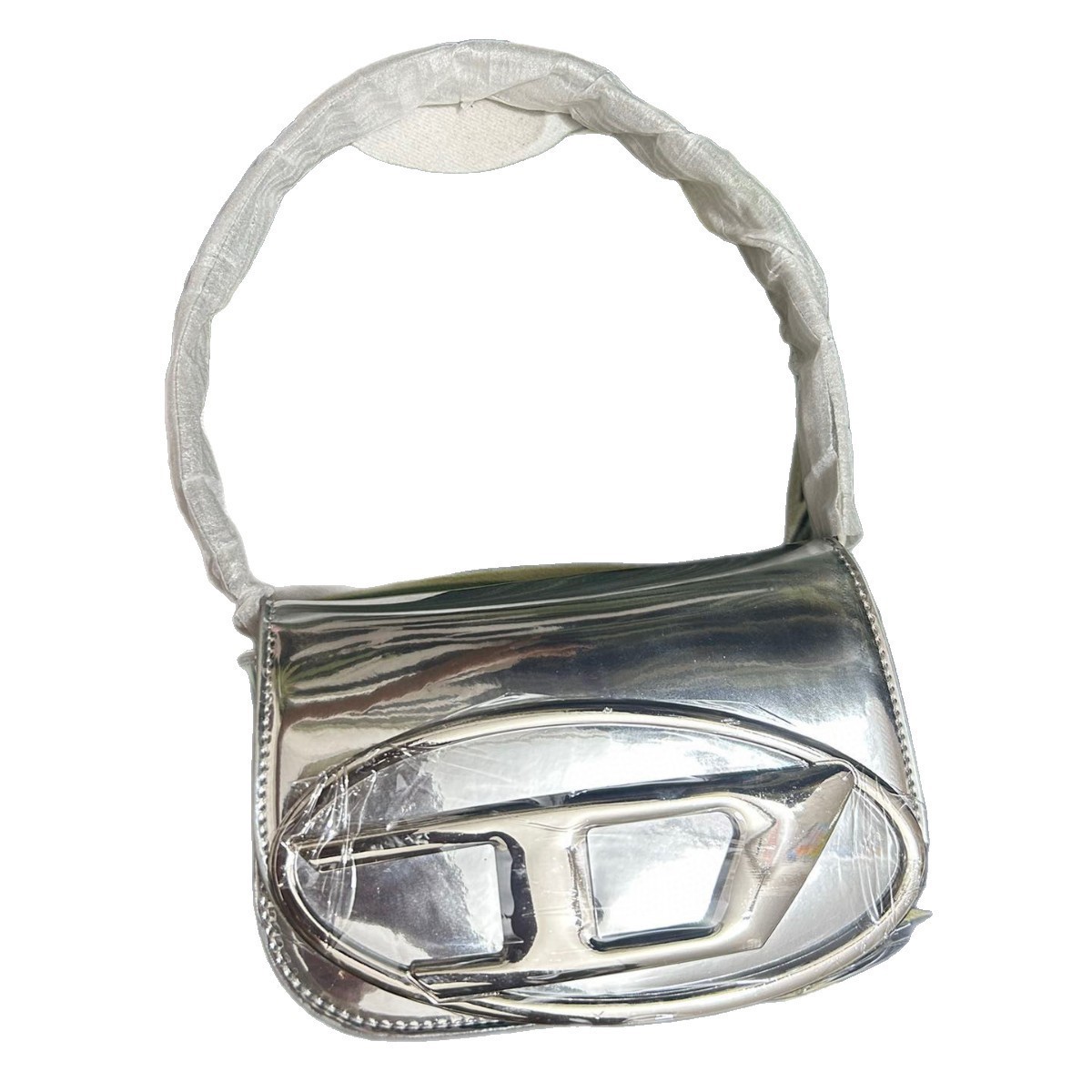 Pure witte gladde leren mini s - Women Bags Logo recensie en prijs