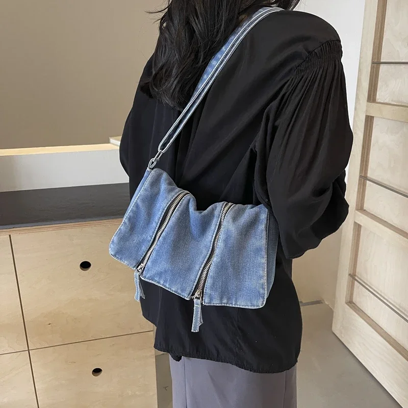 Stevige denim veelzijdige scho - Women'S Bags New Look recensie en prijs