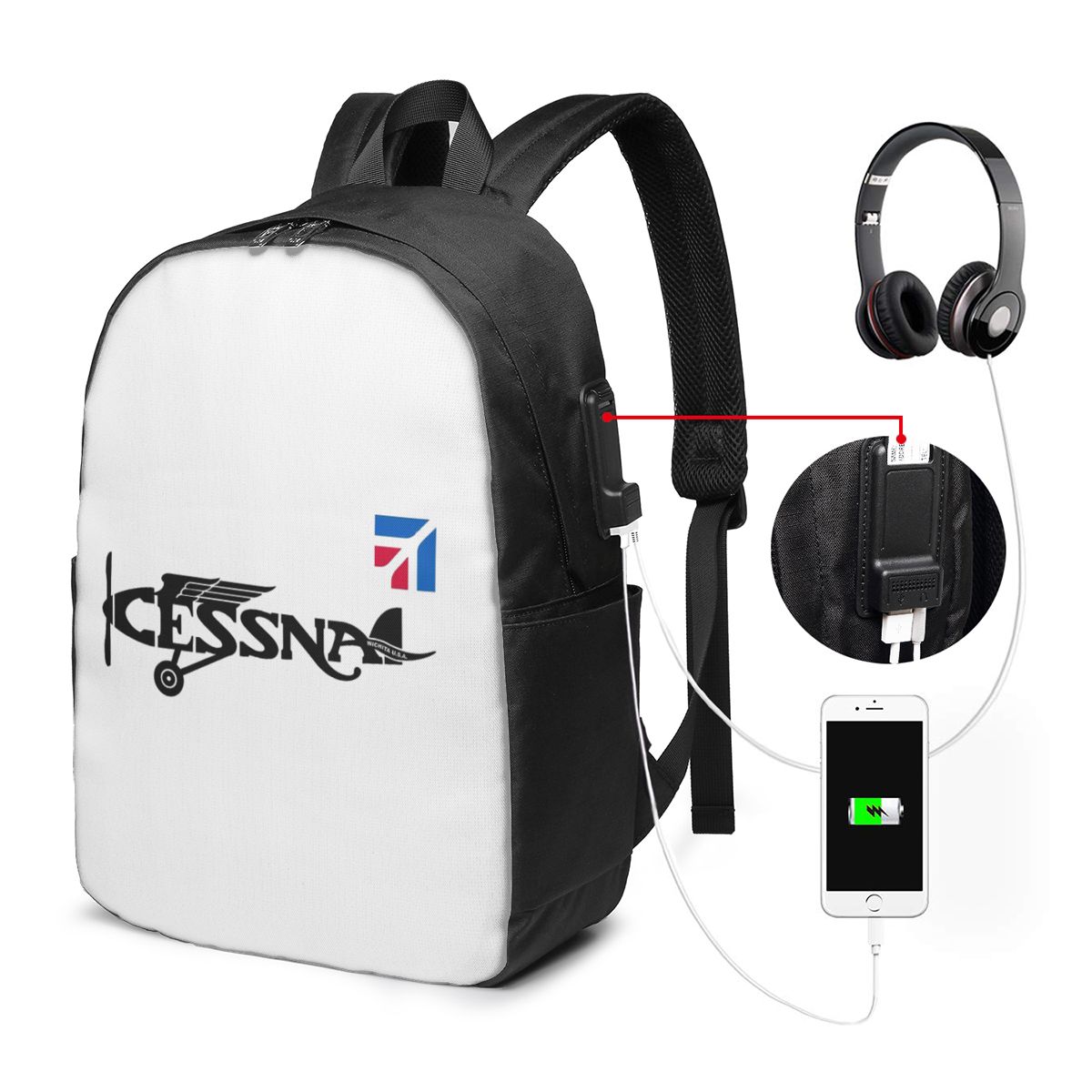 Cessna Logo Rugzak Reisnoteboo - Women Bags For Women recensie en prijs