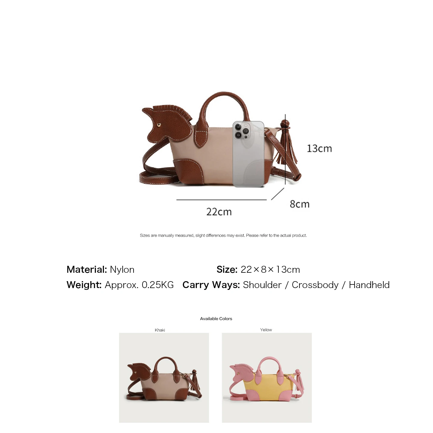 Schattig paardendecor mini dum - Women Bags Max recensie en prijs