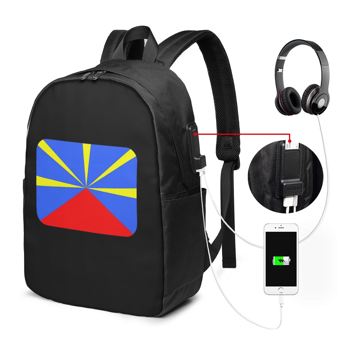 974 Reunion Island Flag Rugzak - Women Bags For Women recensie en prijs
